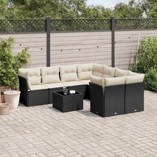 VidaXL set divano da giardino Polirattan  