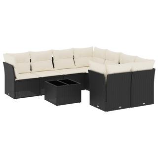 VidaXL set divano da giardino Polirattan  