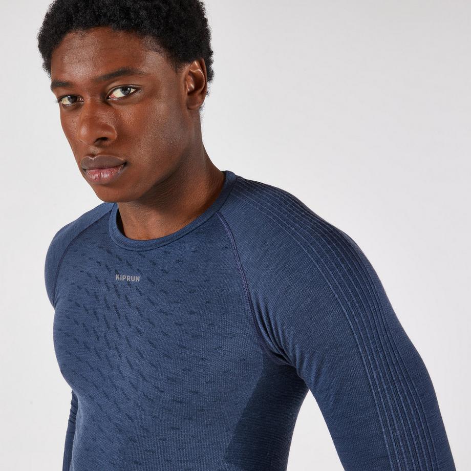 KIPRUN  T-shirt de running manches longues homme - Run 900 mérinos 