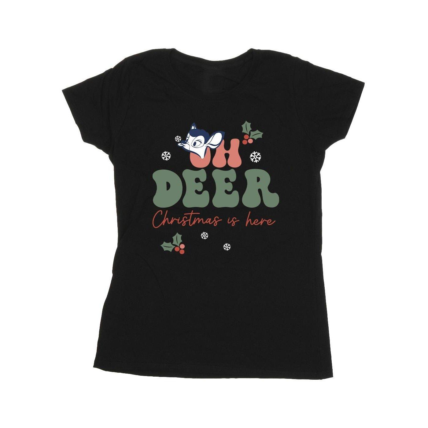 Image of Bambi Oh Deer Tshirt Damen Schwarz L