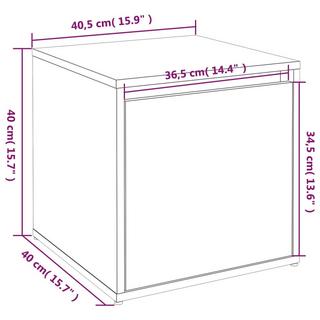 VidaXL cassetto contenitore Legno multistrato  