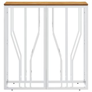 VidaXL Table console acier inoxydable  