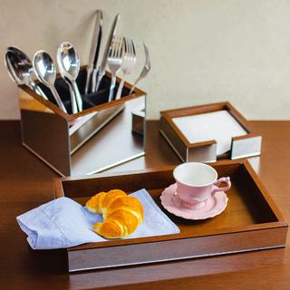 Woodart Porte-couverts Miroir  