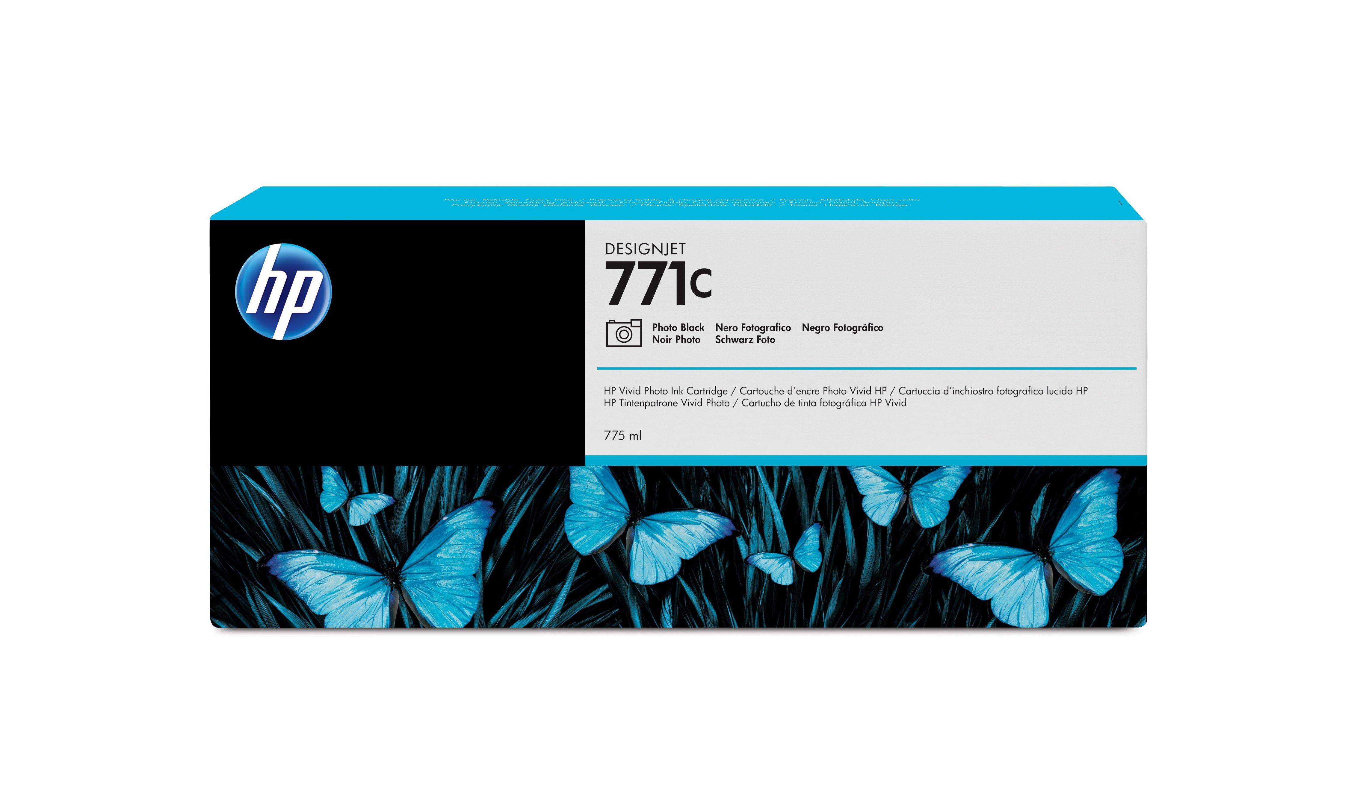 Hewlett-Packard  HP Tintenpatrone 771C photo black B6Y13A DesignJet Z6200 775ml 