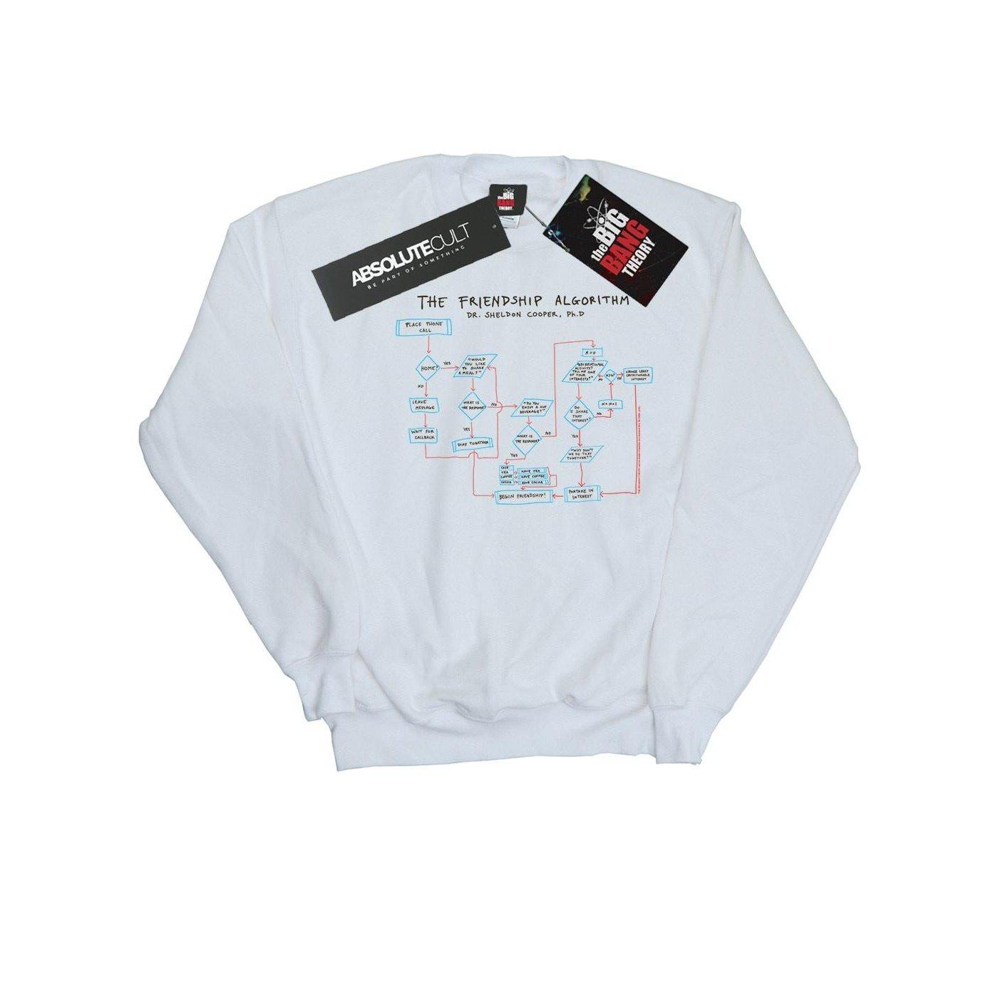 Image of Friendship Algorithm Sweatshirt Herren Weiss L