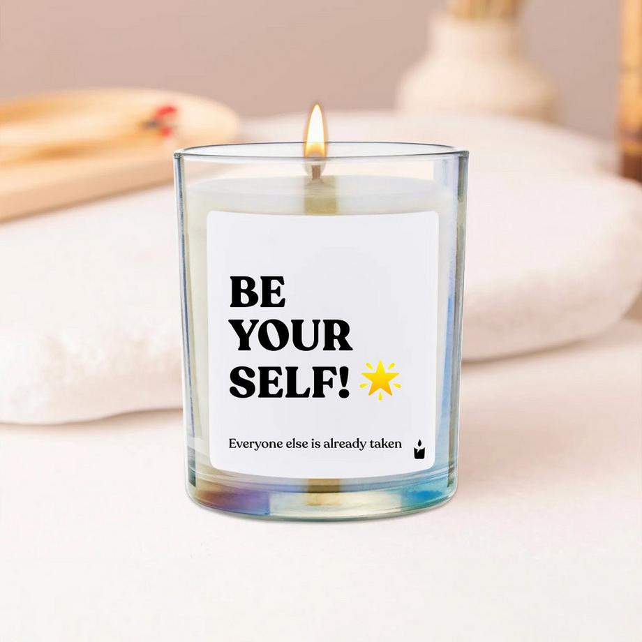 CandleHand Duftkerze Woody Be yourself! Everyone else is already taken  