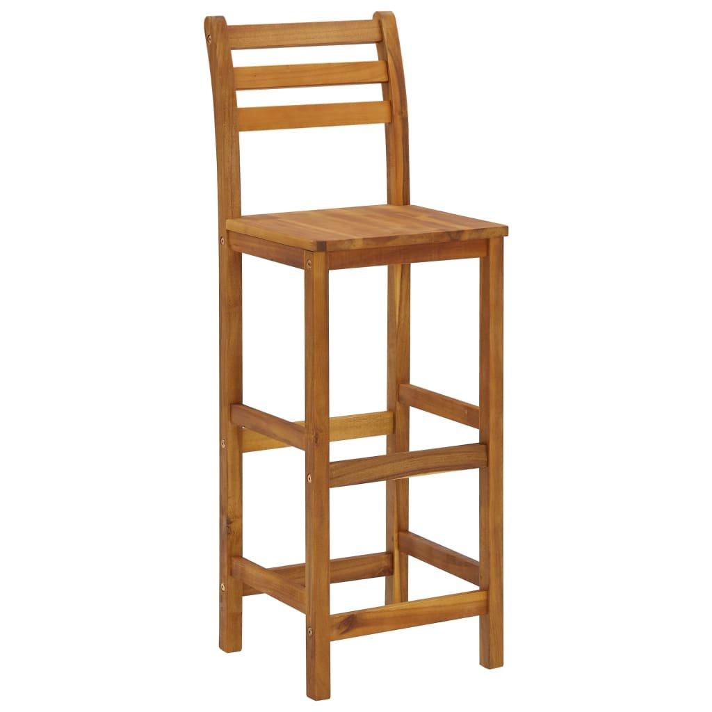 VidaXL Tabouret de bar bois d'acacia  