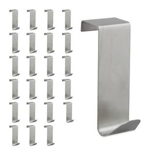 B2X Crochets de porte en acier inoxydable, 24 pièces  