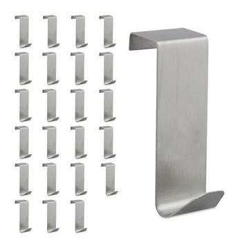 Türhaken aus Edelstahl, 24 Stück