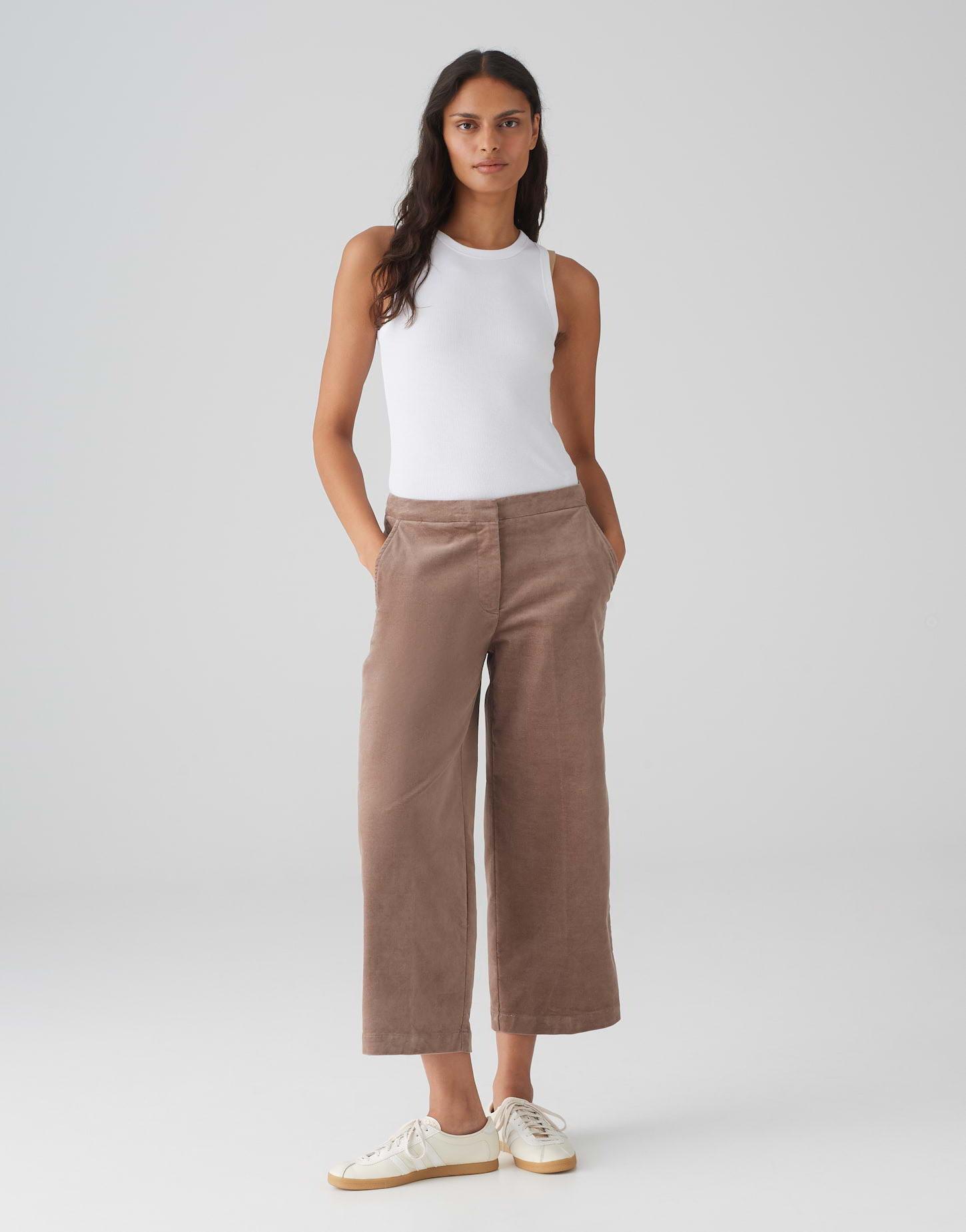 OPUS  Pantalon en velours Mondai Wide 