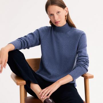 Pull en cachemire col roulé