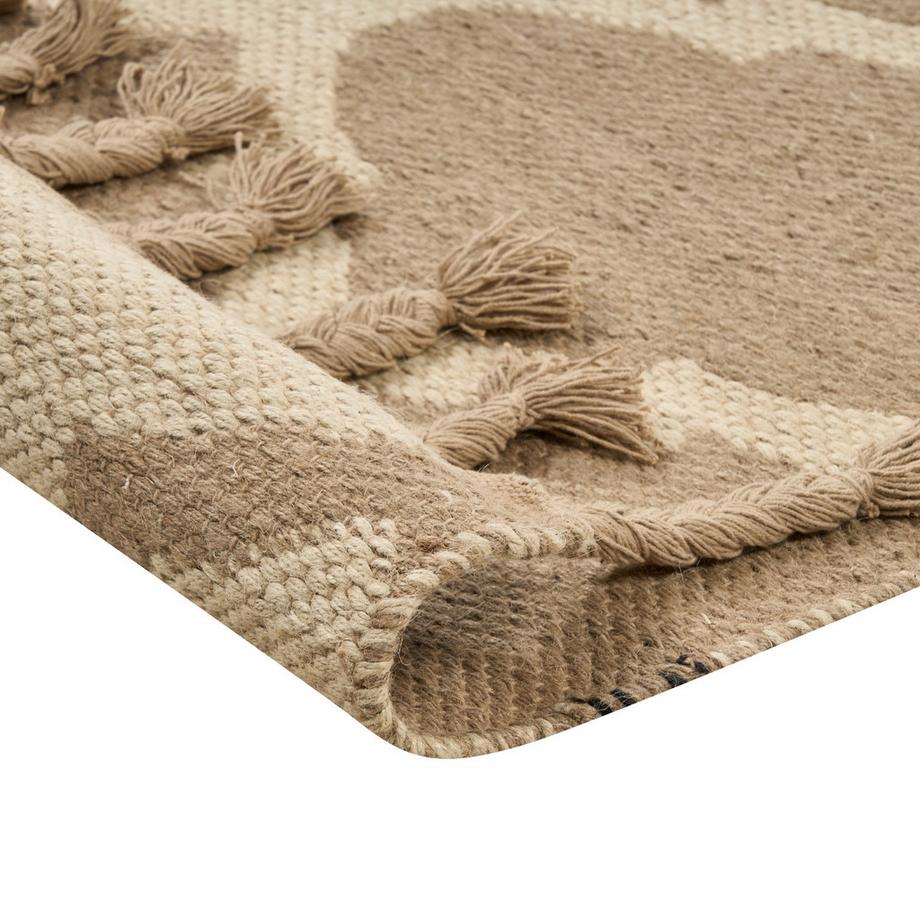 Beliani Teppich aus Jute Landhausstil ORENCIK  