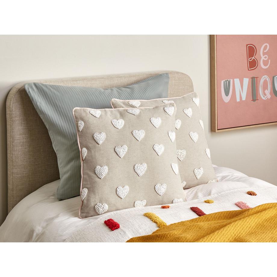 Beliani Dekokissen 2er Set aus Baumwolle Retro GAZANIA  