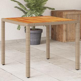 VidaXL Table de jardin rotin synthétique  