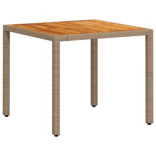 VidaXL Table de jardin rotin synthétique  