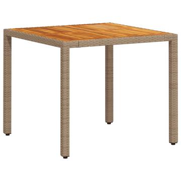 Table de jardin rotin synthétique