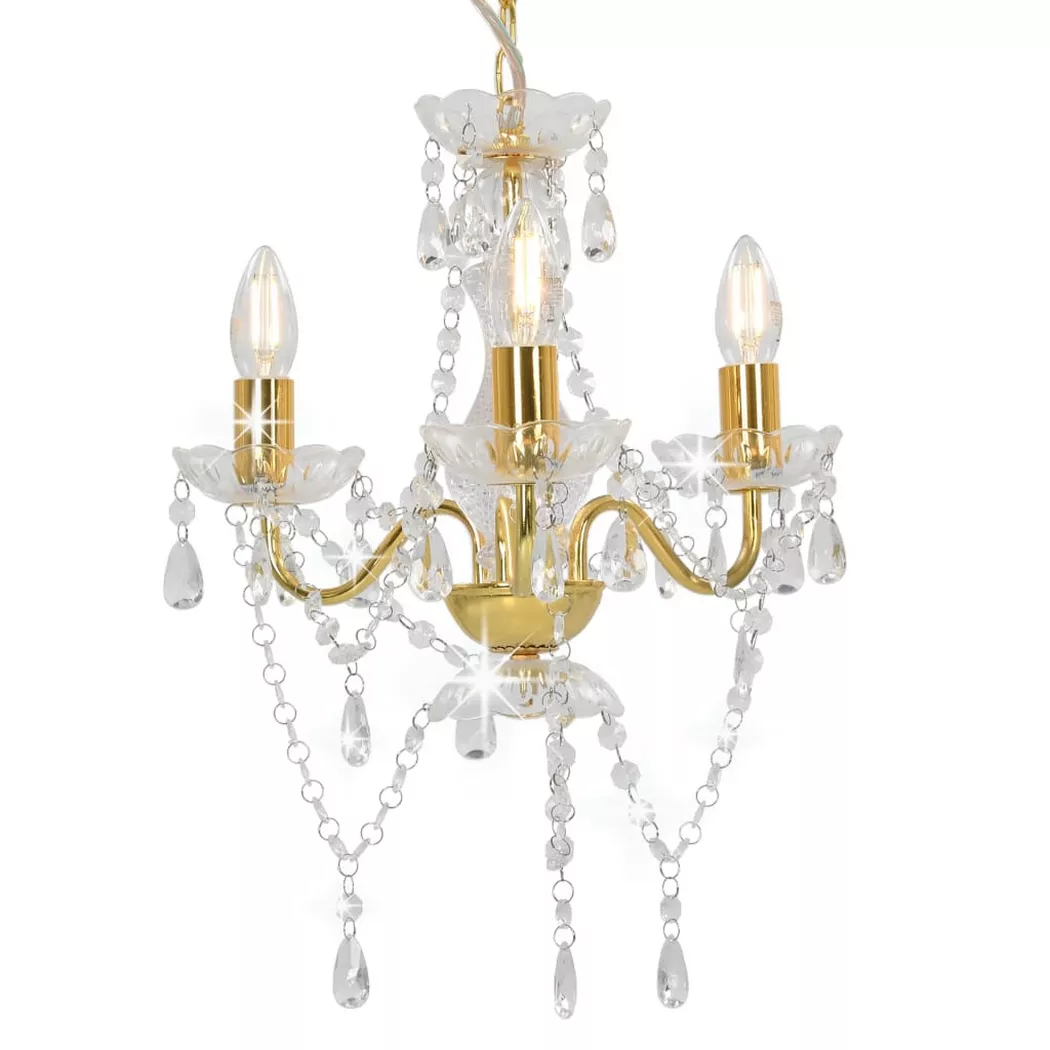 VidaXL – Deckenleuchte metall, 60 cm, Gelbgold
