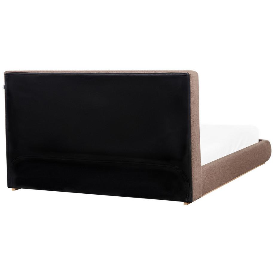 Beliani Lit ottoman en Tissu Moderne CAMPAGNE  