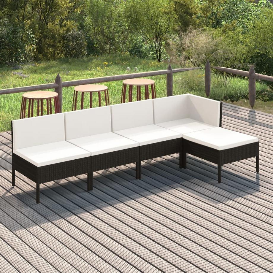 VidaXL Garten-sofagarnitur poly-rattan  