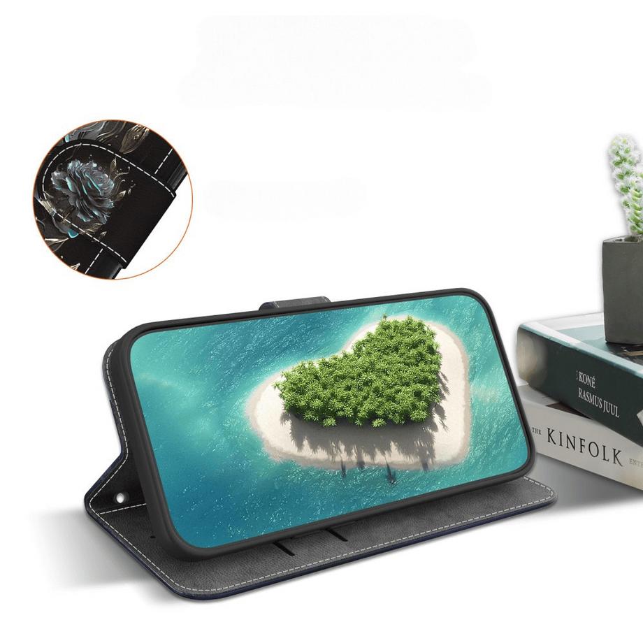 Cover-Discount  Google Pixel 9a - Tasche Hülle mit Blüten Motiv 