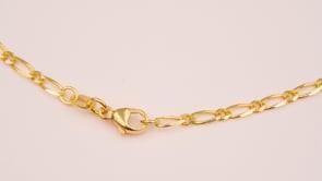 MUAU Schmuck  Collier figaro or jaune 750, 2.3mm, 40cm 