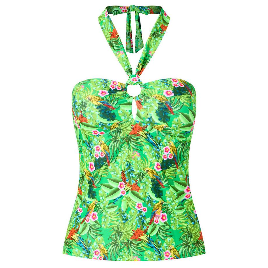 Joe Browns Top Tankini Halter Stampa Tropicale  