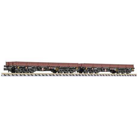 Liliput  N 2er-Set, 6-achs. Schwerlastwagen Samms-u 454 der DB AG 