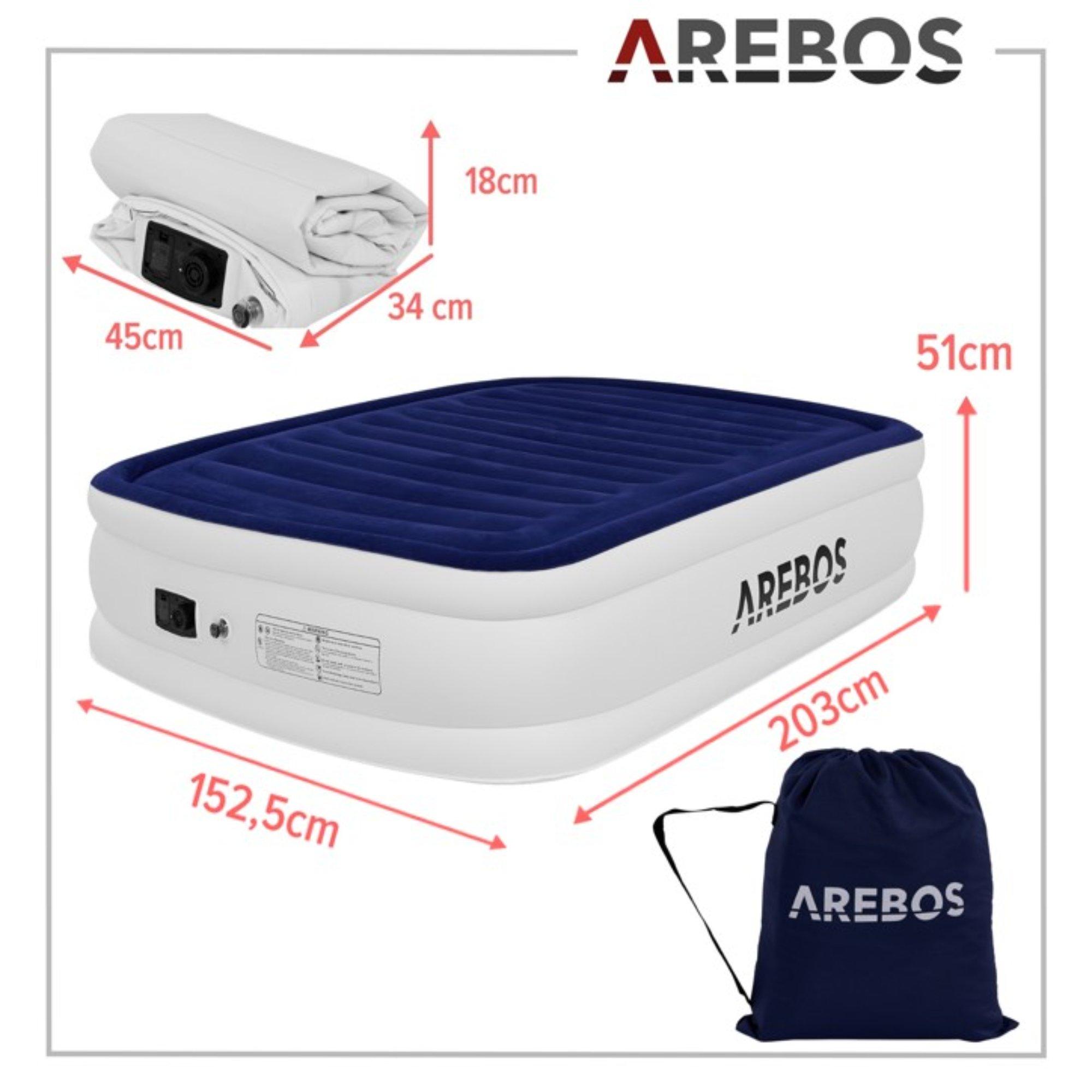 Arebos Matelas à air autogonflant Lit d'invité Matelas Lit gonflable avec pompe  