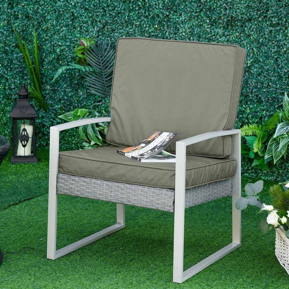 Northio Lot de 2 coussins d'assise 56 x 52 cm, coussins de chaise avec fermeture éclair, housse en tissu, rembourrage de 7 cm d'épaisseur, coussins d'assise lavables pour la maison, le jardin, la voiture, le bureau, le canapé, les chaises, gris foncé  