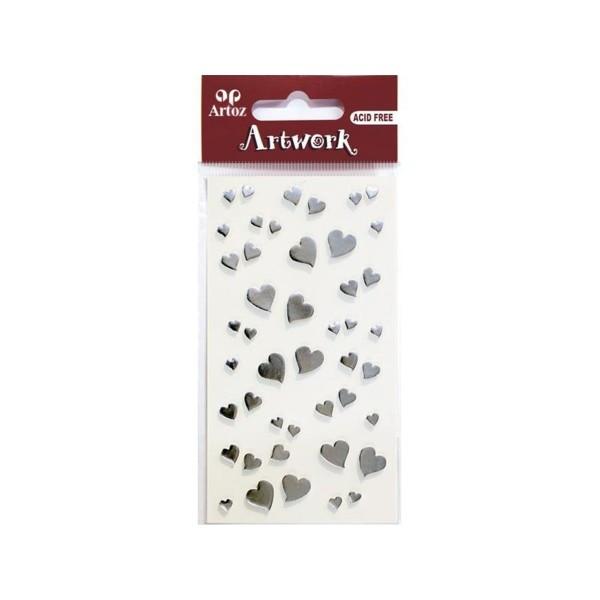 Image of 185570-48 Dekorativer Aufkleber Silber Silber