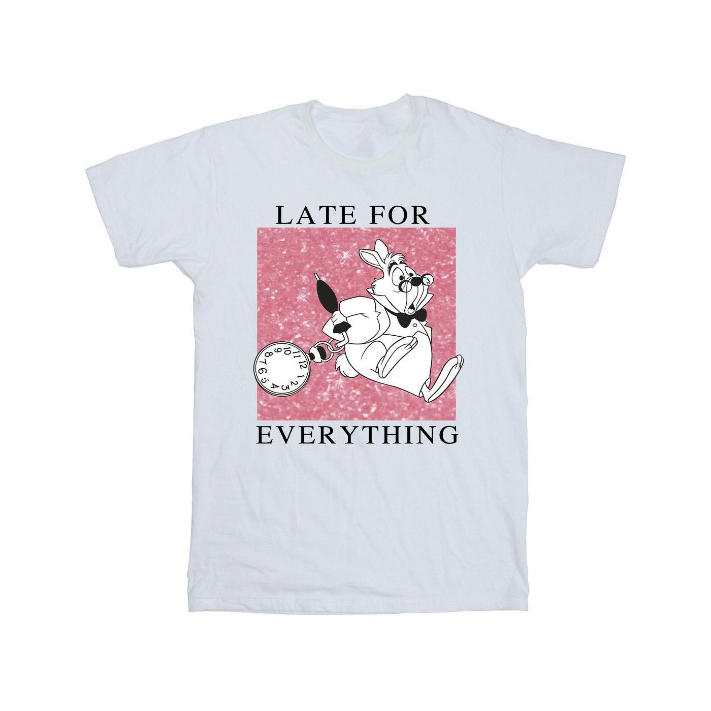 Image of Alice In Wonderland White Rabbit Tshirt Herren Weiss XL