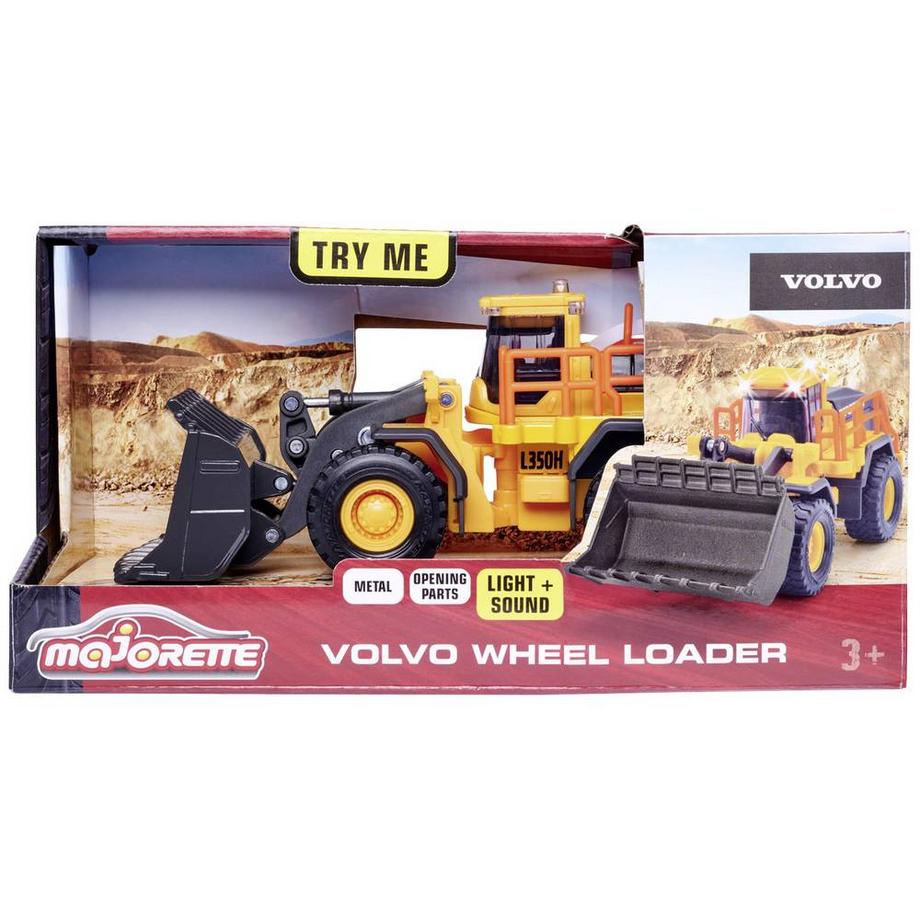 Majorette  Volvo Radlader mit Licht & Sound 