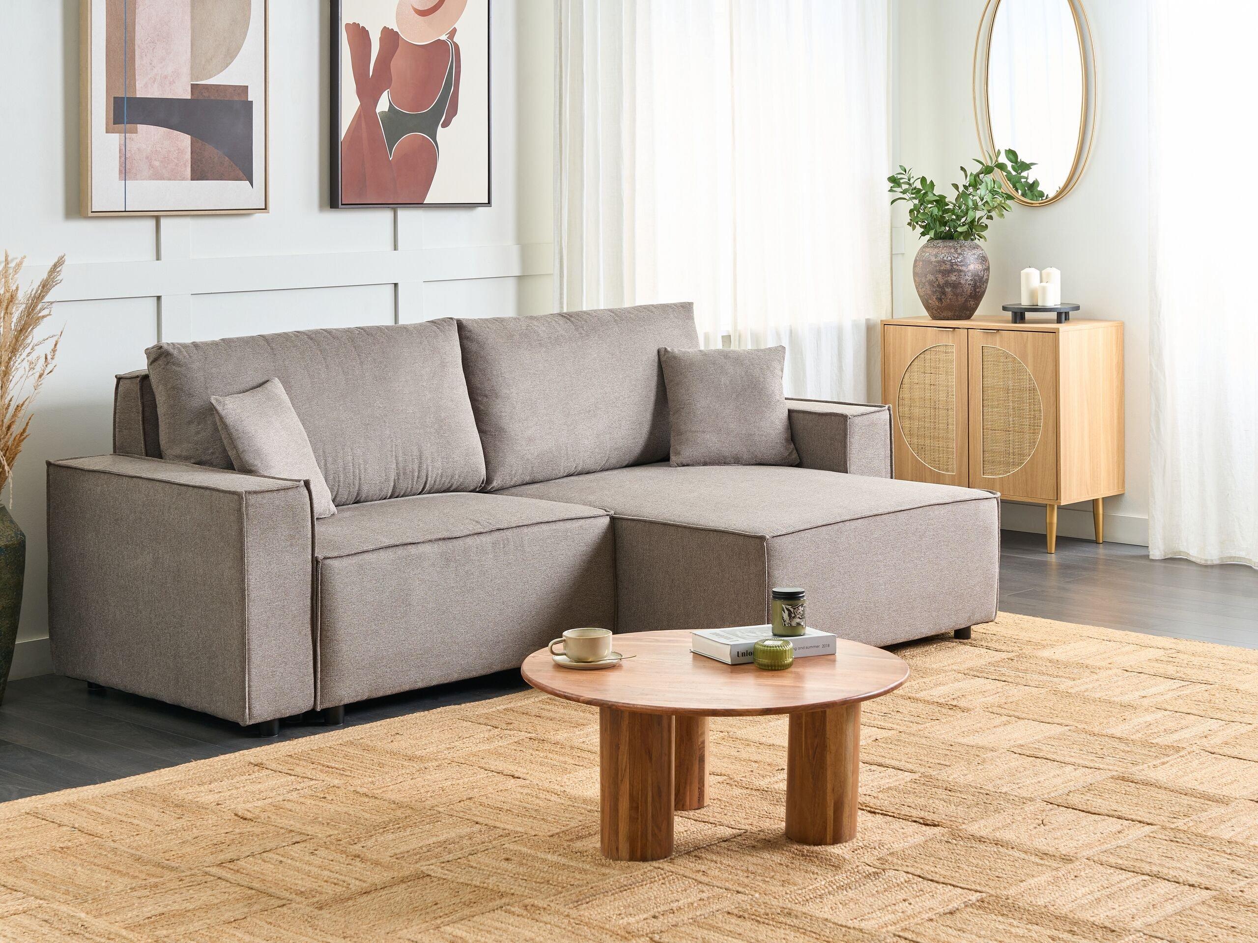 Beliani Ecksofa aus Polyester Modern KARILA  