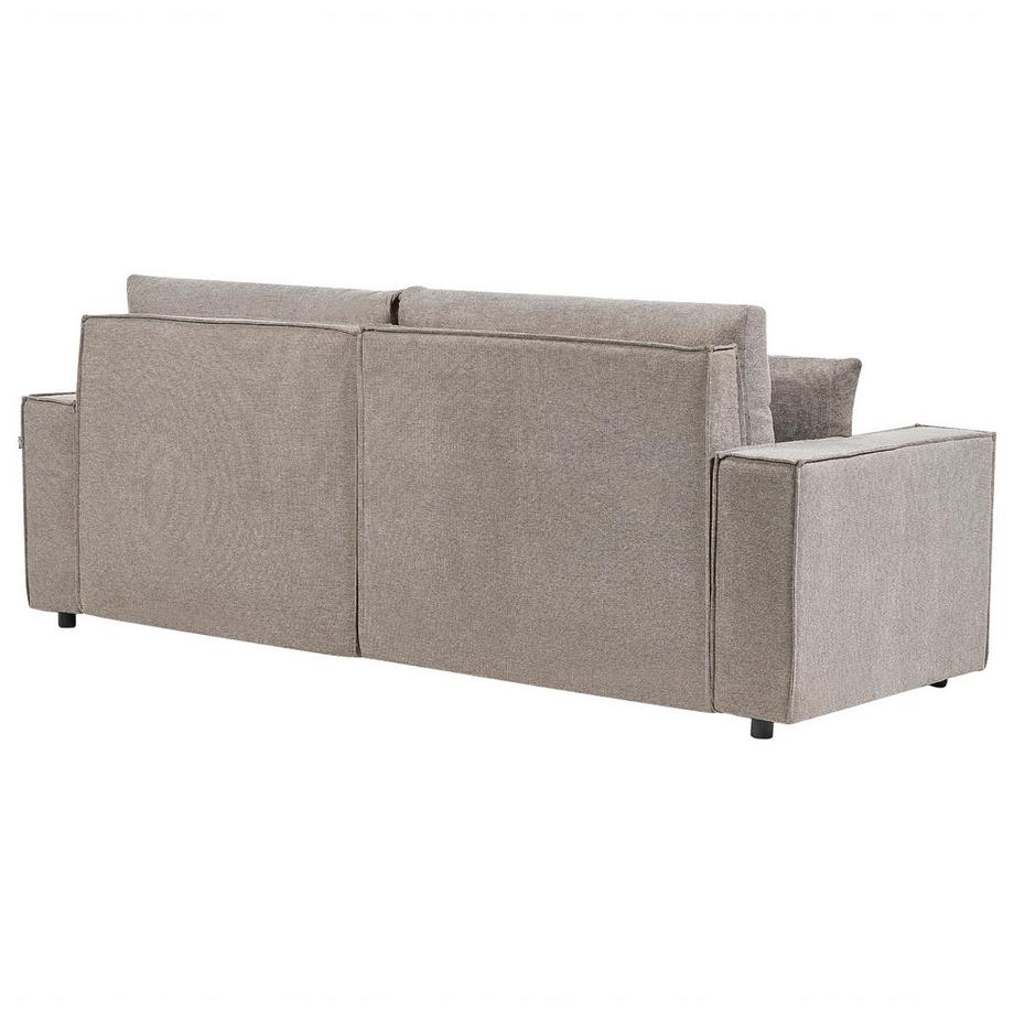 Beliani Ecksofa aus Stoff  KARILA  