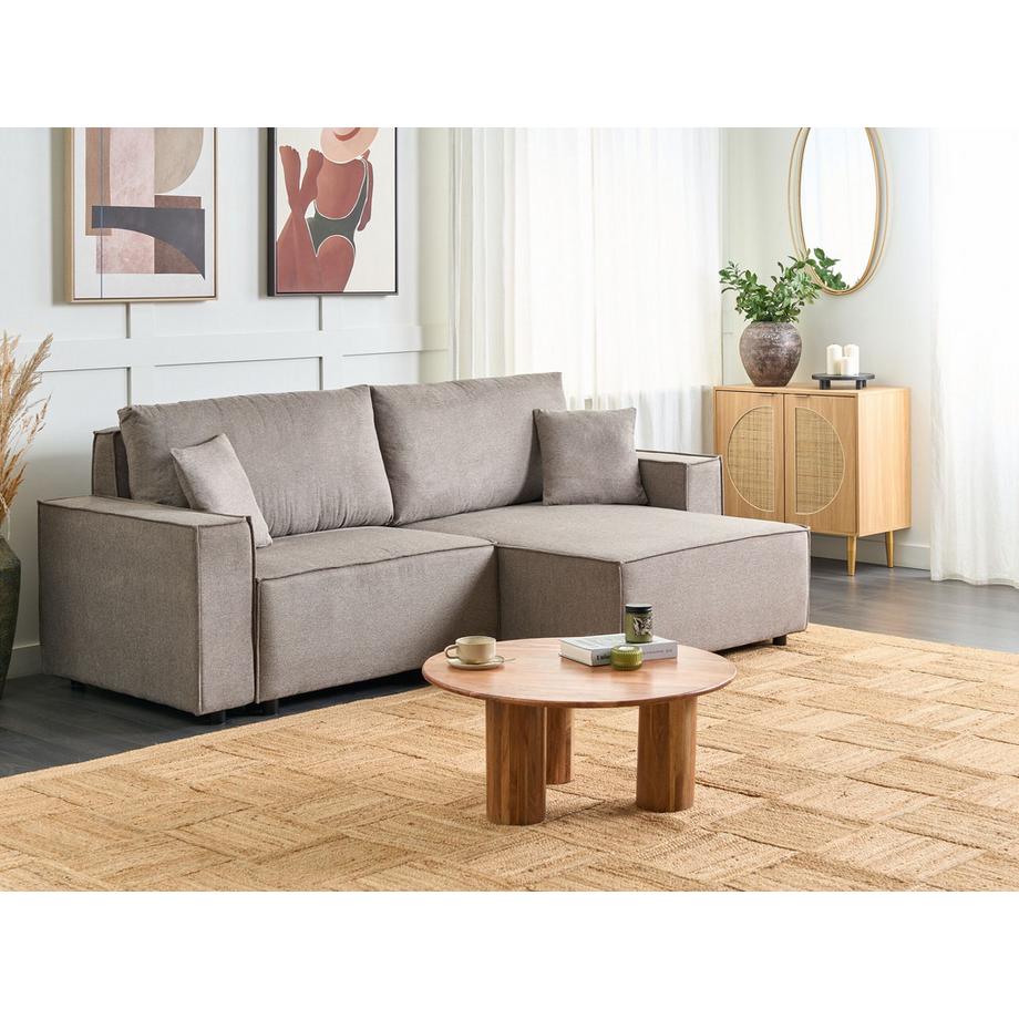 Beliani Ecksofa aus Stoff  KARILA  