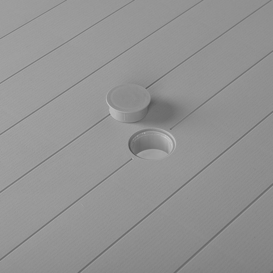 Beliani Gartentisch aus Kunststoff  FOSSANO  