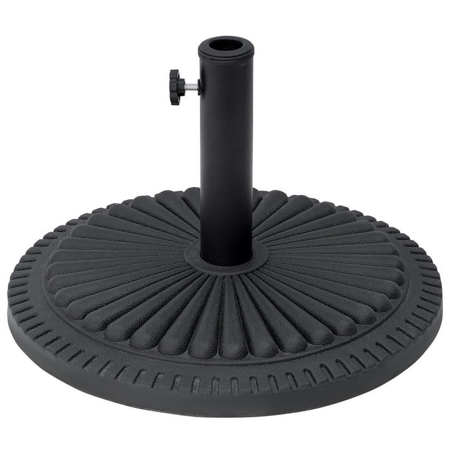 Portaombrellone 14 Kg Portaombrellone Per Ombrellone Pali Rotondi Per Ombrellone 35-48 Mm Base Per Ombrellone Per Giardino Terrazzo Cemento Ø49 Cm