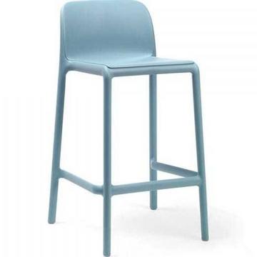 Tabouret de bar de jardin Faro Mini bleu clair