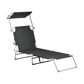 Beliani Sonnenliege aus Stahl Modern FOLIGNO  
