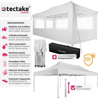 Tectake Tonnelle pliable 3x6 m avec 4 parois  