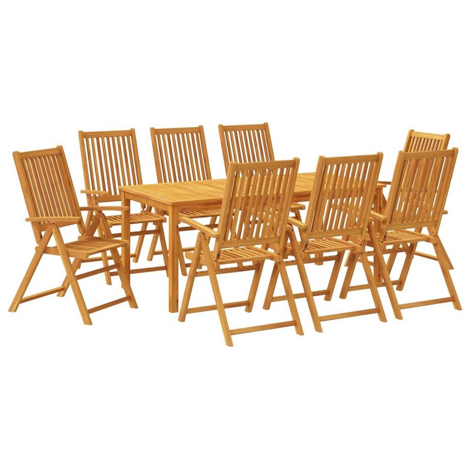 Ensemble à manger de jardin bois d'acacia