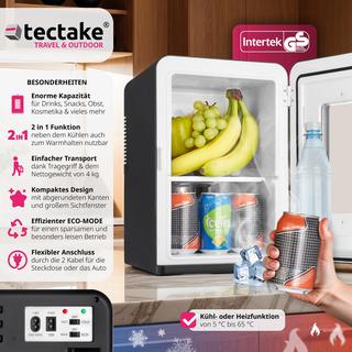 Tectake Mini-réfrigérateur portable avec fonction 2-en-1 27x31x41cm  