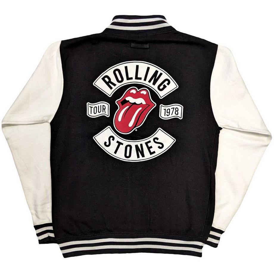 The Rolling Stones Tour '78 Blouson universitaire style US College  