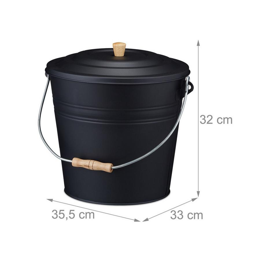 Northix  Aschenbecher mit Deckel 12 l 