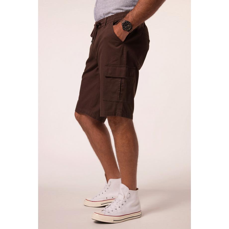 JP1880 Bermuda Aspect Lin Poches Cargo Taille Élastique  