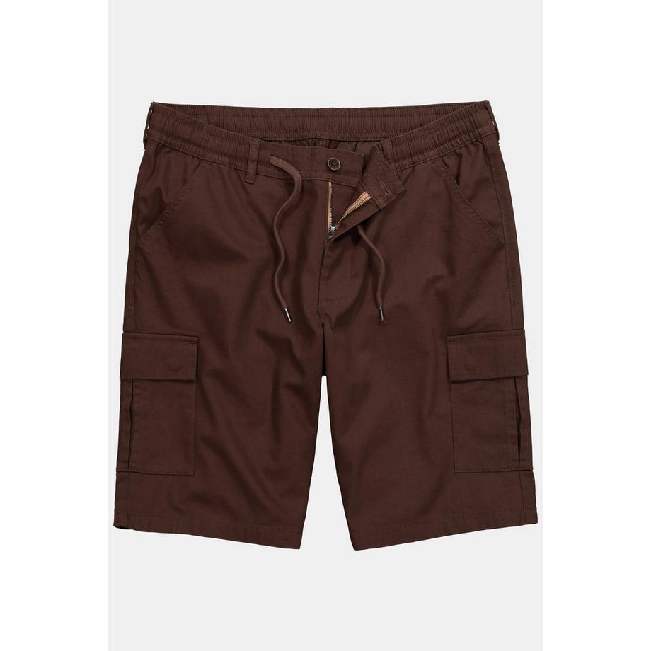 JP1880 Bermuda Aspect Lin Poches Cargo Taille Élastique  