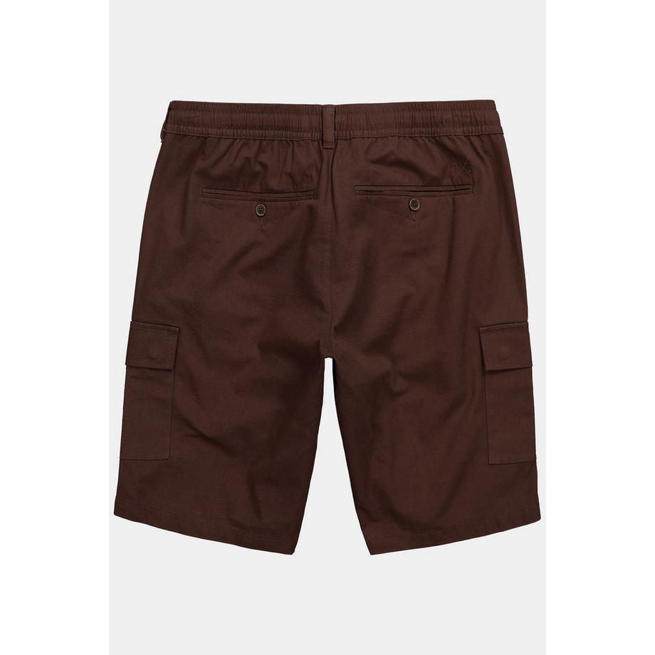 JP1880 Bermuda Aspect Lin Poches Cargo Taille Élastique  