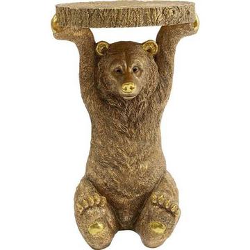 Table d'appoint Animal Ours doré 35x34