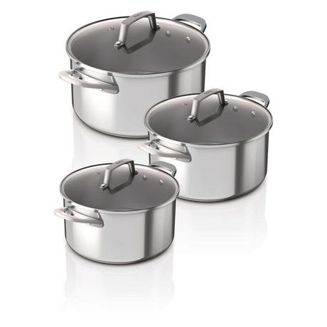 Ninja C63000DE Set de 3 casseroles en acier inoxydable  