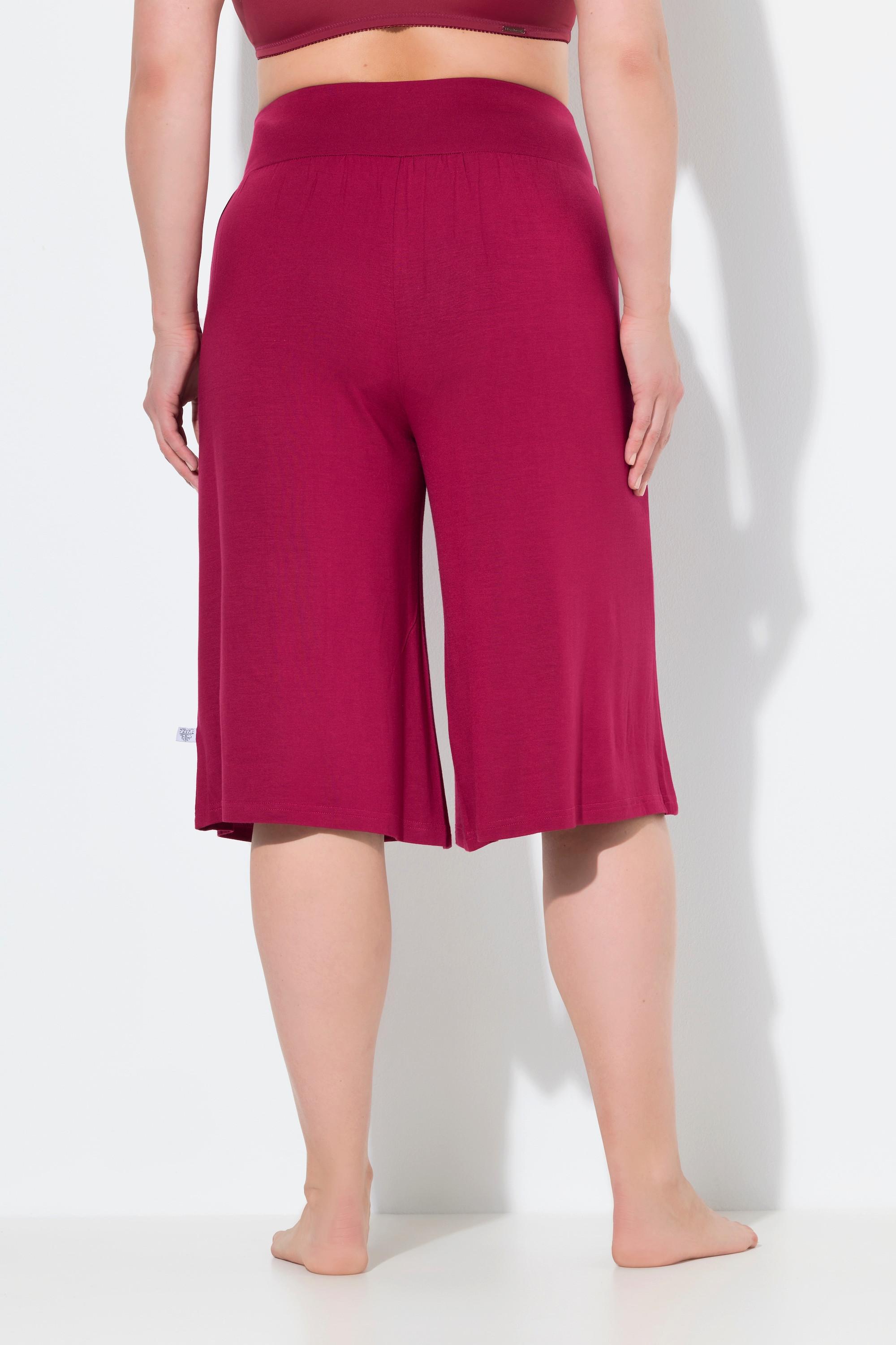 Ulla Popken Bermuda Weites Gerades Bein Elastikbund  